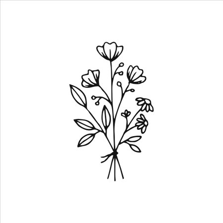 Wedding design element, Handdrawn element, Clipart, Drawing, Illustrationのイラスト素材