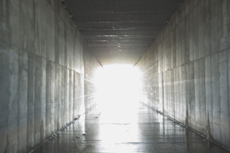 light at the end of the tunnel.の写真素材