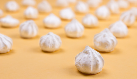 Sweets on a beautiful pastel surface in a minimalist style.の写真素材