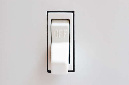 A light switch in the off position.の写真素材