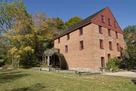 The historic Colvin Run Mill in Great Falls Virginia. This restored mill is still in working order and actual ground mill can be purchased from the General Store. Now owned by the state of Virginia. の写真素材