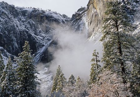 The beautiful mountains after a fresh snow fall.の写真素材