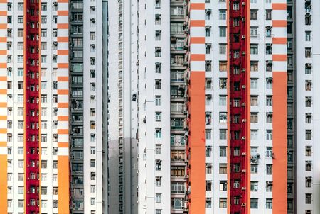 Dystopian High Rise Buildings in Asia, Hong Kongの写真素材