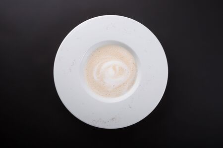 Light cream mushroom soupの写真素材