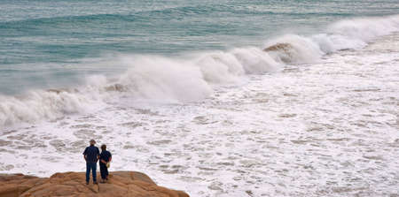 Ocean storm in Australia, Granite Islandの写真素材
