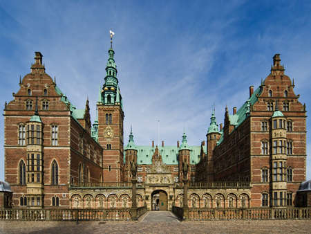 Frederiksborg Slot, Denmark castle near Copenhagenの写真素材