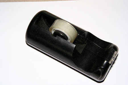 A black tape dispenserの写真素材