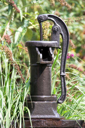 A water pump in a green environmentの写真素材