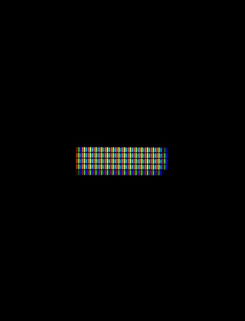 Close-up of the symbol - on a computer screen