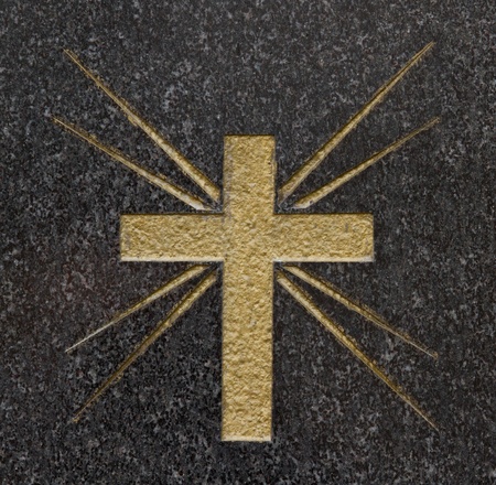 Decoration on an old grave in Hollandの写真素材