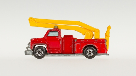 Very old car toy, 1970, red firetruck