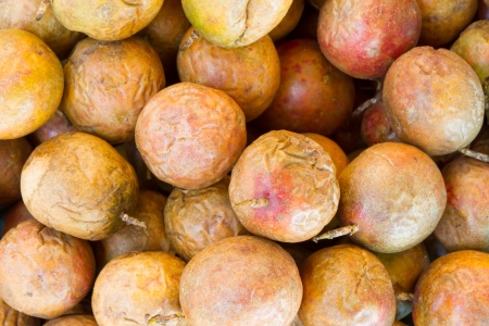 Passion Fruit on a street market in Dong Hoi, Vietnamの写真素材
