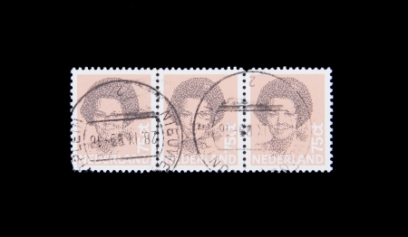 HOLLAND - CIRCA 1990: Stamps printed by Holland, shows the head of state, Queen Beatrix, circa 1990