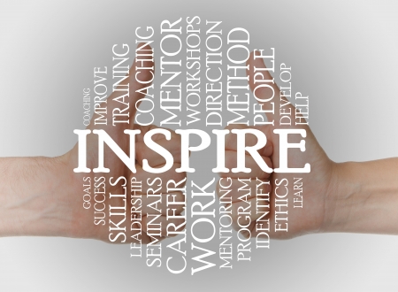 Inspire cloud concept with a inspire backgroundの写真素材