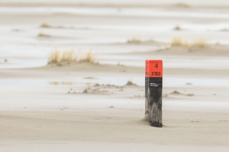 Low tide at the dunes of Ameland, Hollandの写真素材