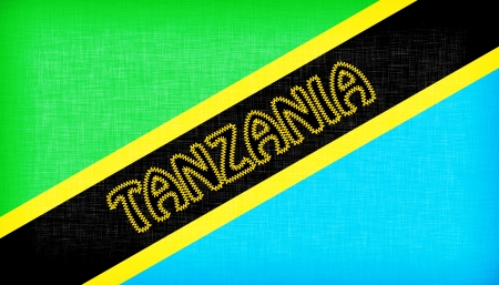 Flag of Argentina stitched with letters, isolatedの写真素材