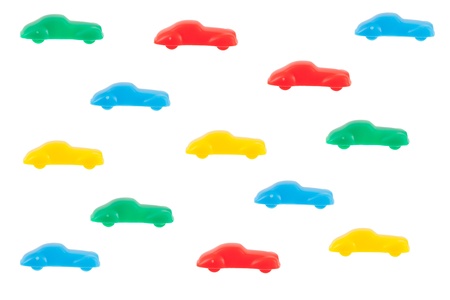 Different colored unique pawns isolated on a white backgroundの写真素材