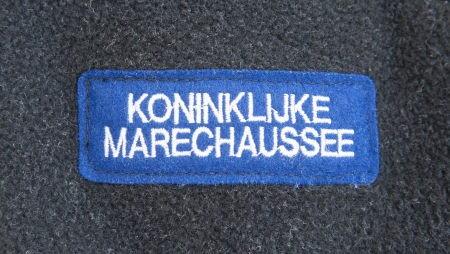 Clothing of the dutch military police, close-up