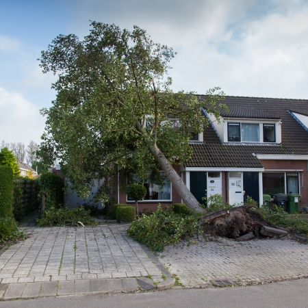 LEEUWARDEN, NETHERLANDS, OKTOBER 28, 2013  Massive storm hit the north of the Netherlands, total damage has been estimated at over 100 million euro のeditorial素材