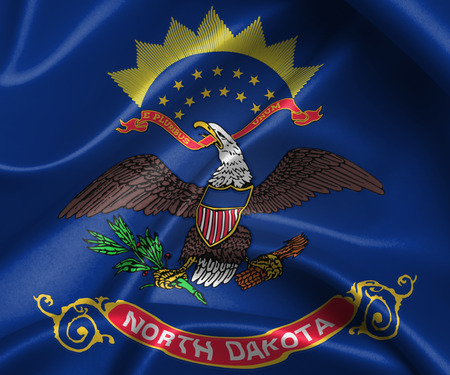flag of North Dakotaの写真素材