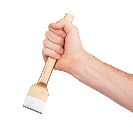 Cold chisel isolated over a white background
