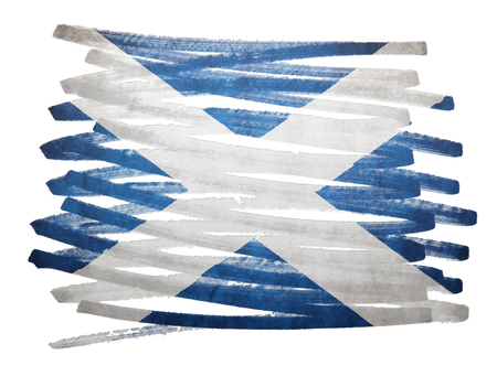 Flag illustration made with pen - Scotlandの写真素材