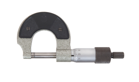 Old measuring tool isolated on a white background
