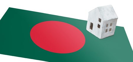 Small house on a flag - Living or migrating to Bangladeshの写真素材