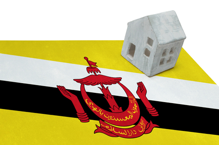 Small house on a flag - Living or migrating to Bruneiの写真素材