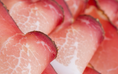 Lunch in Austria, meat on a plate - Selective focus