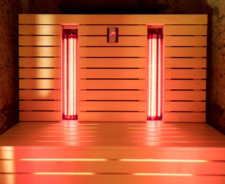 The infrared sauna to improve the health and beautyの写真素材