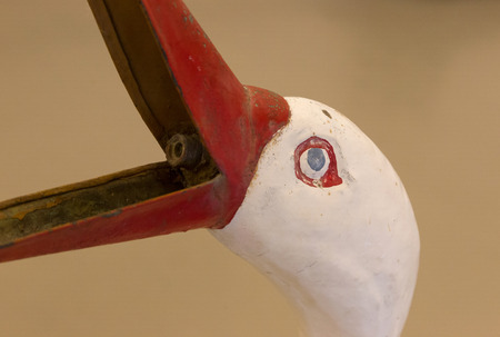 Fontana isolated, vintage - Selective focus on the eyeの写真素材