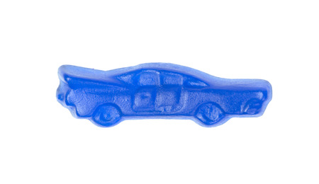 Dutch candy in the form of a car - Isolated on whiteの写真素材