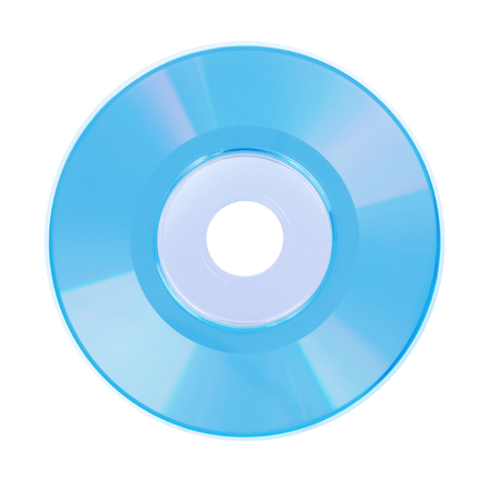 Mini CD or DVD isolated on a  white background