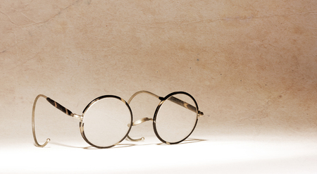Vintage glasses isolated - Glasses from the early 20th centuryの写真素材