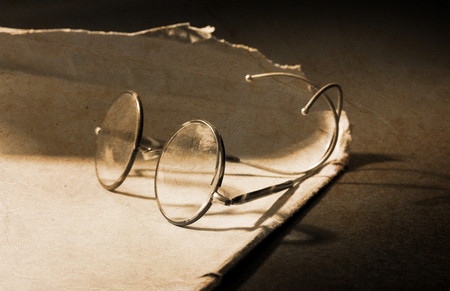 Vintage glasses isolated - Glasses from the early 20th centuryの写真素材