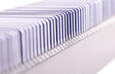 Photo slide films, isolated on a white background