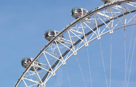 London, United Kingdom - Februari 21th 2019. The London Eye on a sunny dayのeditorial素材