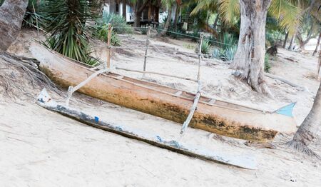 Fishing boats on the beach on Madagascar, Ifaty
