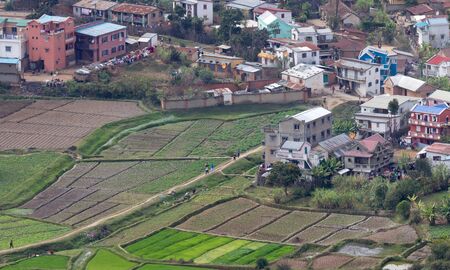 The Malagasy city of Fianarantsoa, one of the largest cities of the country