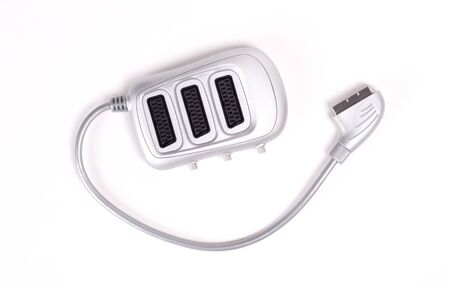 Scart cable isolated on a white background