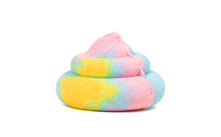 Bath bomb - Poo shaped, isolated on white