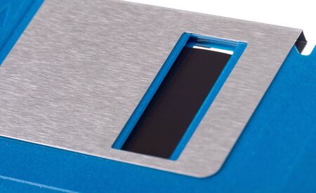 Floppy disk drive isolated on a white background