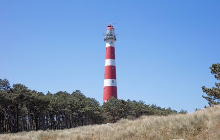 Ameland Lighthouse Bornrif near Hollum, the Netherlandsの写真素材