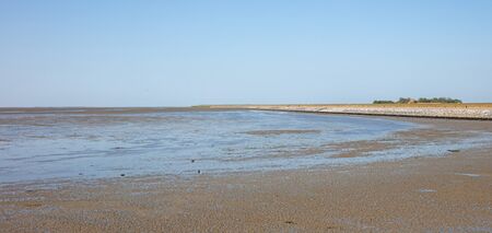 The mud flats on the waddensea, Friesland