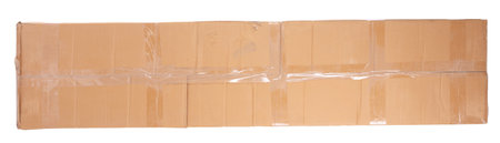 Very large cardboard box, isolated on white
