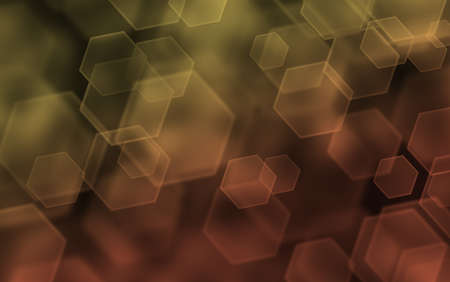 Abstract romantic colorful bokeh hexagons for background - Dreamy background
