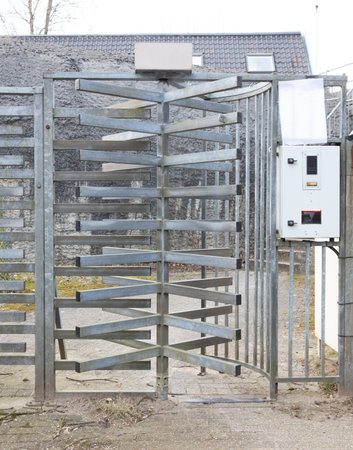 Old security turnstile, not in use anymore
