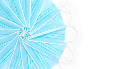 New surgical mask mouth protection mouthpieces, isolated