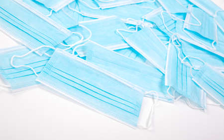 New surgical mask mouth protection mouthpieces, isolatedの写真素材